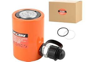 HZLZRZ 10 Ton Hydraulic Cylinder Jack 2" Stroke Porta Power Ram, Mini Hydraulic Jack, Industrial Lifting Jack Retract Automatically for Shipping Building Construction