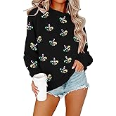 LUKYCILD Mardi Gras Sweatshirt Women Mardi Gras Day Mask T-Shirt Fat Tuesday Carnival Long Sleeve Shirt New Orleans Party Top