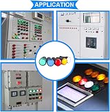 Xiatiaosann 22mm LED Indicator Light 110-220V AC/DC 5 Color Signal Lamp Panel view 7