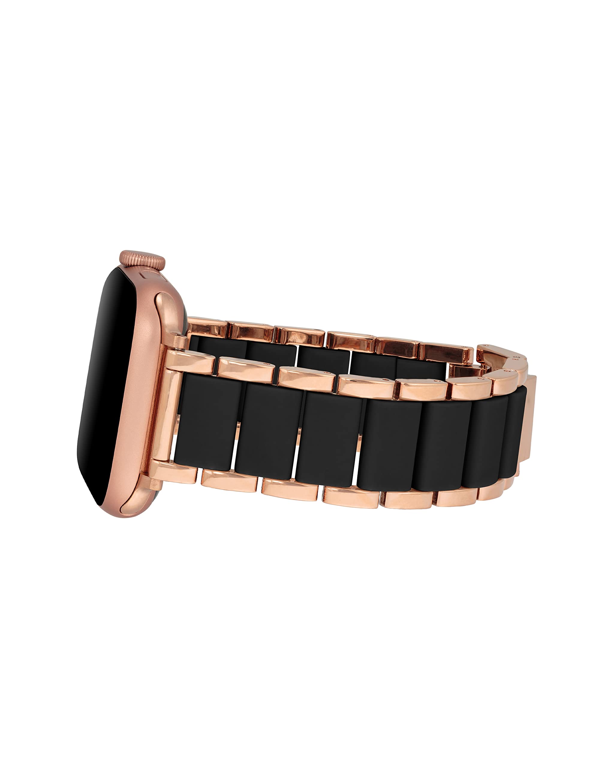 Anne Klein Rubberized Fashion Bracelet for Apple Watch, Secure, Adjustable, Apple Watch Replacement Band, Fits Most Wrists