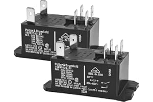 CASALYTICS (Pack of 2) T92S7D22-22 OEM Replacement Furnace Relay - DPST General Purpose Relay for Enhanced Furnace Performance