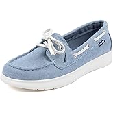 Nautica Women's Casual Boat Shoes, Moc-Toe Loafers with Cushioned Insole, Deck Fashion Sneaker