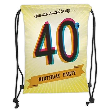 Amazon Com Niomhdos Custom Printed Drawstring Backpacks Bags