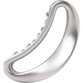 The Hair Edit Sculpted Silver Claw Clip, Large Metal Hair Clip for Updos | Matte Silver Hair Clip, Strong Hold for Updos, Twists, &amp; Half-Up Styles, for All Hair Types, Everyday Cute Hair Accessories