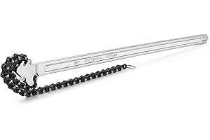 MAXPOWER 24-Inch Chain Wrench, Adjustable Wrench Pipe Wrench Multi-Purpose Remover Tool