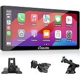 Carpuride W103 Pro 10.3" CarPlay Android Auto Bluetooth Transmitter | 1080P HD touchscreen, Bluetooth transmitter, GPS navigation, Siri, FM radio, Mirror Link and 3 mounting