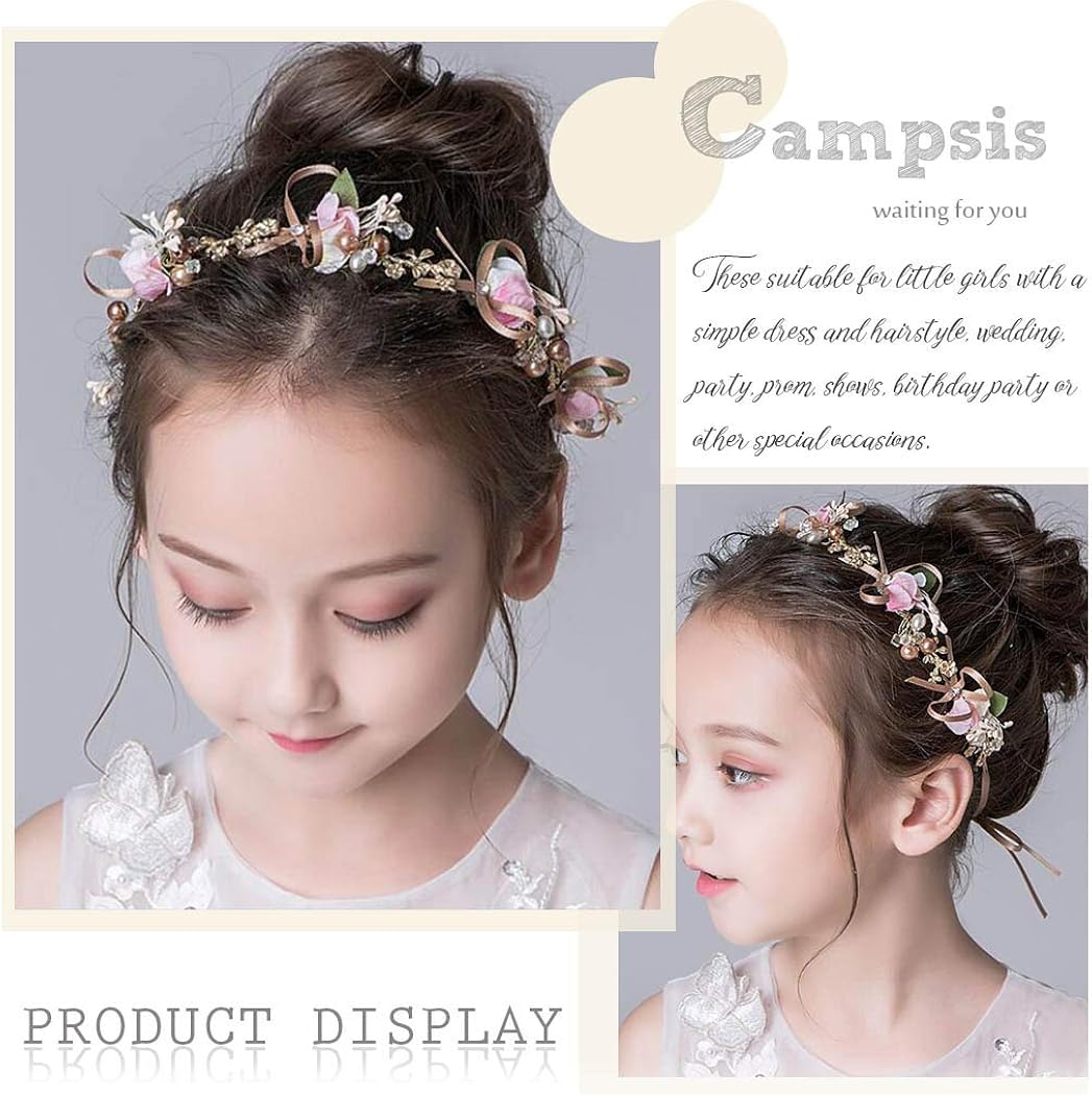 Amazon Com Campsis Flower Headpiece Crystsal Wedding Headband