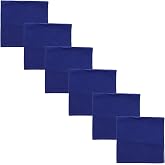 Motique Accessories Solid Color Bandana - Set of 6 Bandannas