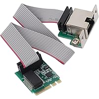 ASHATA M.2 2.5G Ethernet PCIe Network Card, Single Port RJ45 Gigabit LAN Adapter for Desktop PC, 2500/1000/100 Mbps, Compatib