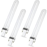 4 PCS PL13-E-FFP 13W Type E Fluorescent Light Bulb Compatible with OttLite | Compatible with T1333E, Neutral White CFL Twin Tube Plugin, G23 Base