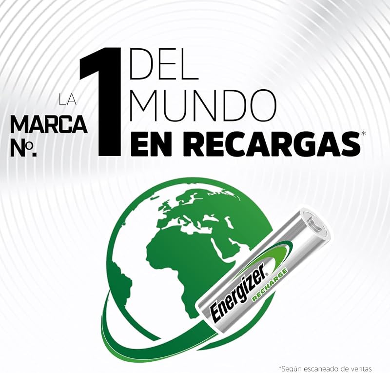 Recharge Universal - Pila Recargable AAA (Paquette de 4) Batería