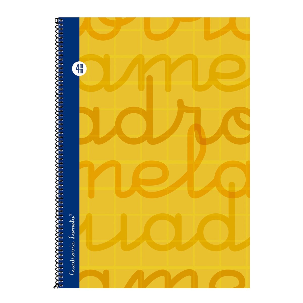 Lamela Spiral Notebook Folio 80H Square 4 mm Cover Orange