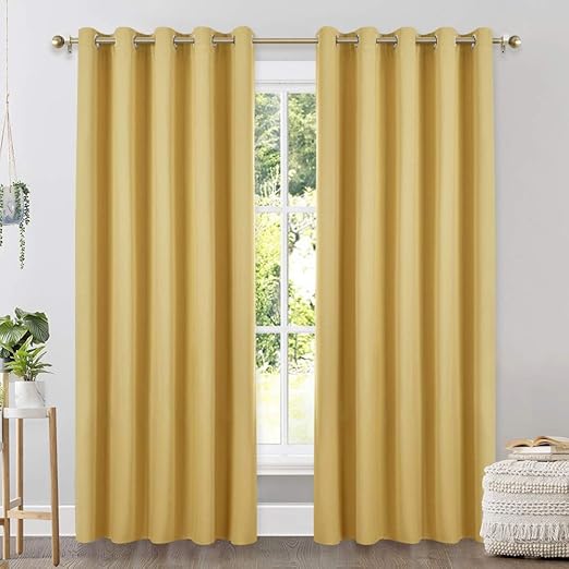 Amazon Com Nicetown Bedroom Curtains Blackout Draperies Home