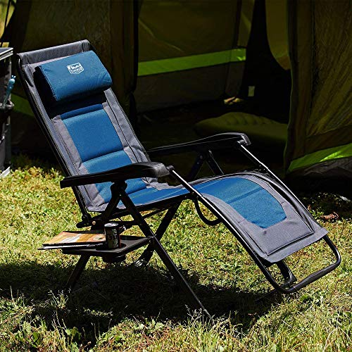 Timber Ridge Outdoor Camping Foldable Chair Zero Gravity Lounger at