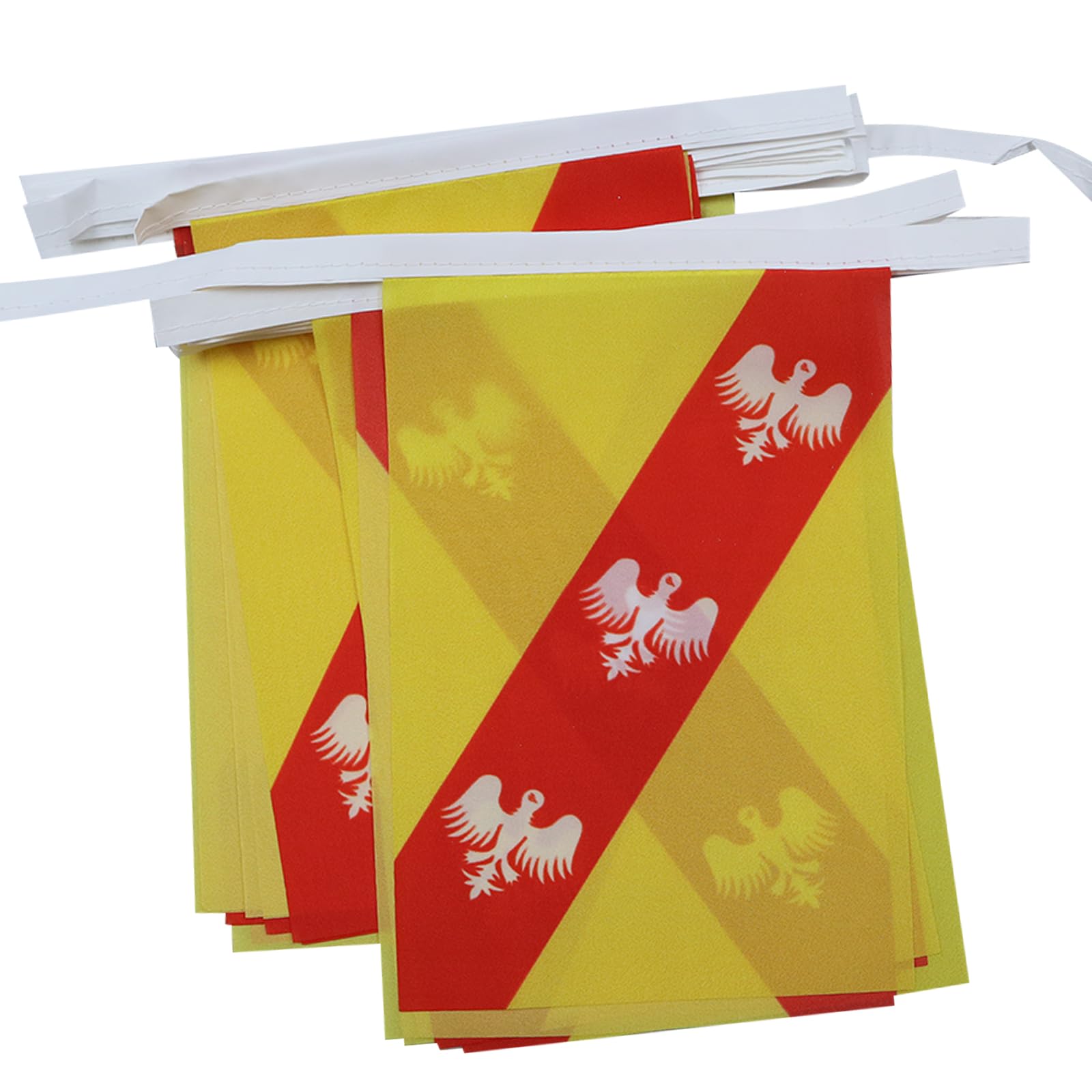 AZ FLAG Lorraine Bunting Flag, 20 Ft Garland 20 Small Lorraine Flags 8'' x 6'', 100% Polyester String Pennant, 6 meters — image 1