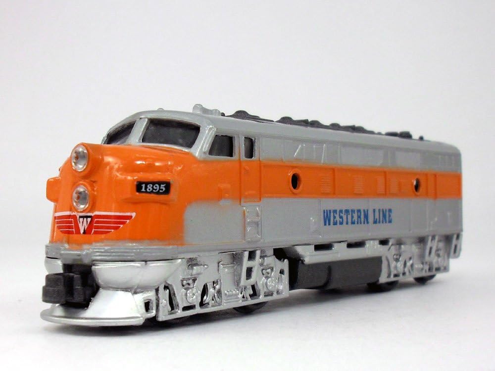 Classic Western Line Train Diecast Metal Scale Model - ORANGE