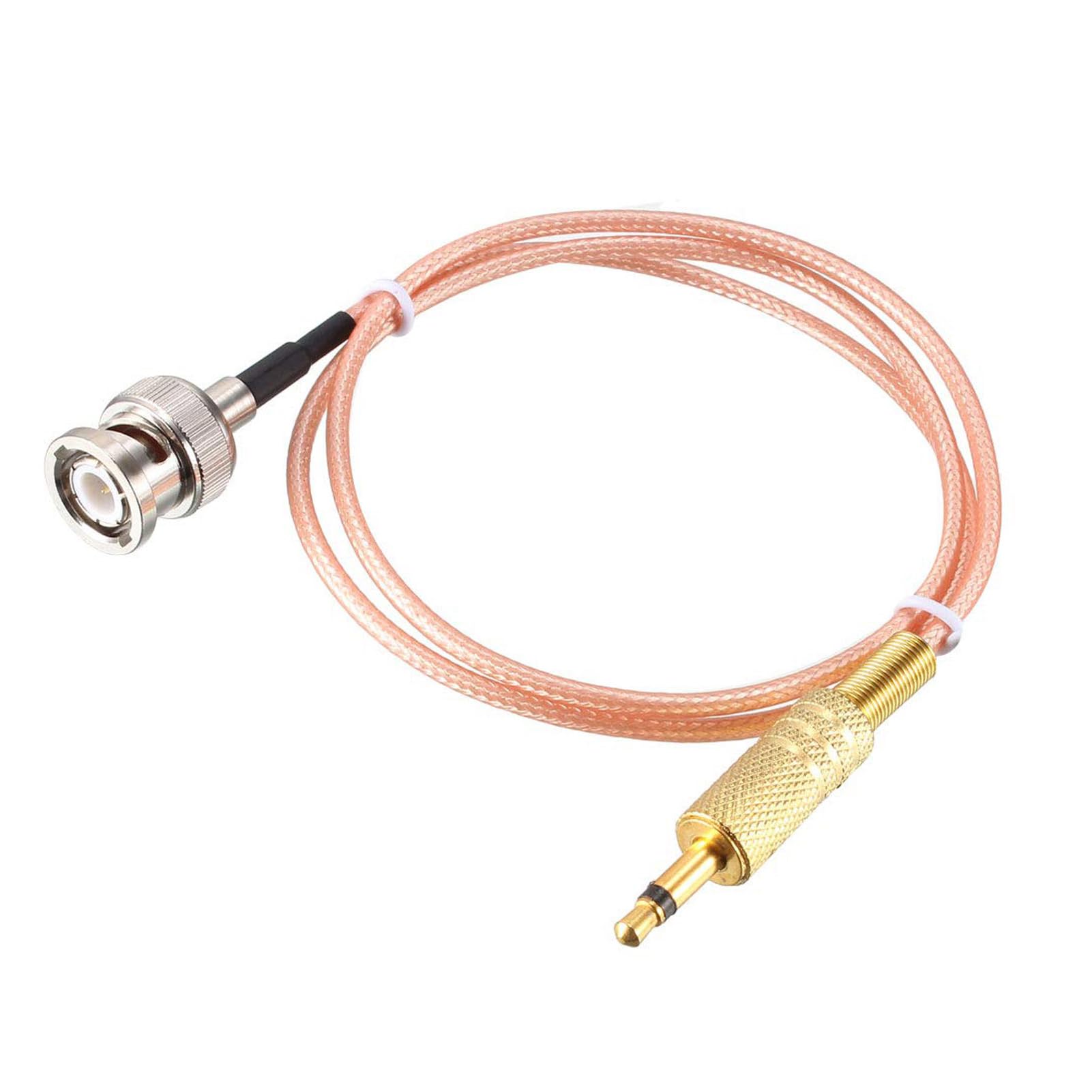 MACHSWON Coaxial Cable with BNC Male to 3.5mm TS Male Connectors Low Loss Coax Cable 50 Ohm 2 Ft For CCTV,DVR,Camera,Video Signals