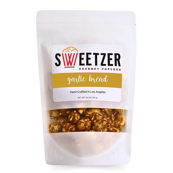 SWEETZER GOURMET POPCORN GARLIC BREAD, AUTHENTIC FIRST OF...