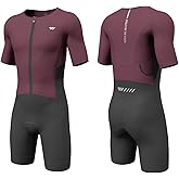 Lo.gas Triathlon Suits Mens,High Elasticity Breathable Quick-qrying Trisuit Race Skinsuits Cycling Swimskin Bike Swim Run