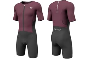Lo.gas Men's Triathlon Suit Trisuit Race Skinsuit Cycling Speed Suit Swimskin Bike Swim Run
