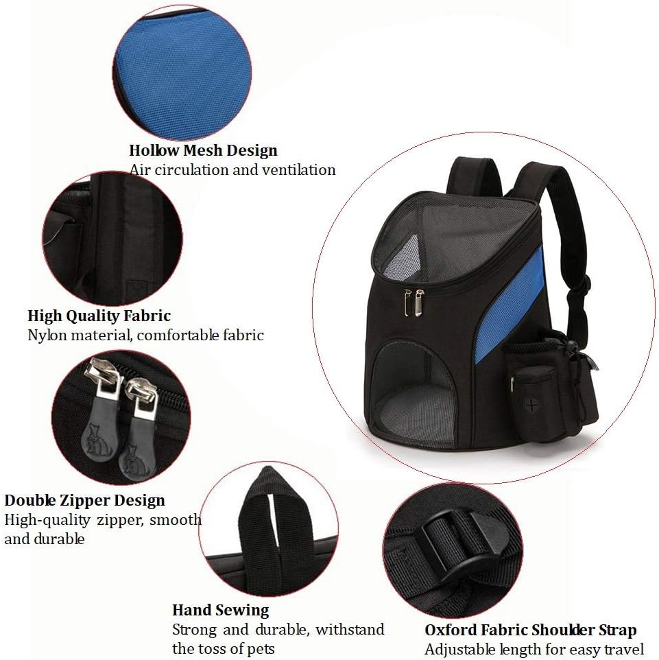 ETOPARS Pet Carrier Backpacks, Bag Carrier Pet Outdoor Backpack, Legs Out Front-facing Carrier - Image 3