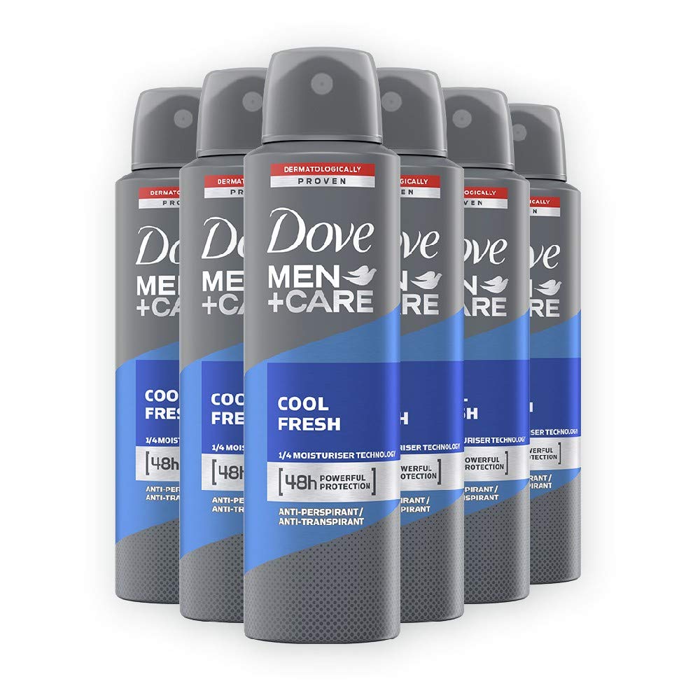 Dove Men Care Cool Fresh Spray Deodorant 150 ml, Pack of 6