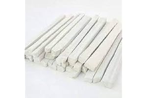 Natural Slate Pencils for Eating - Pack of 100, Off White, Medium