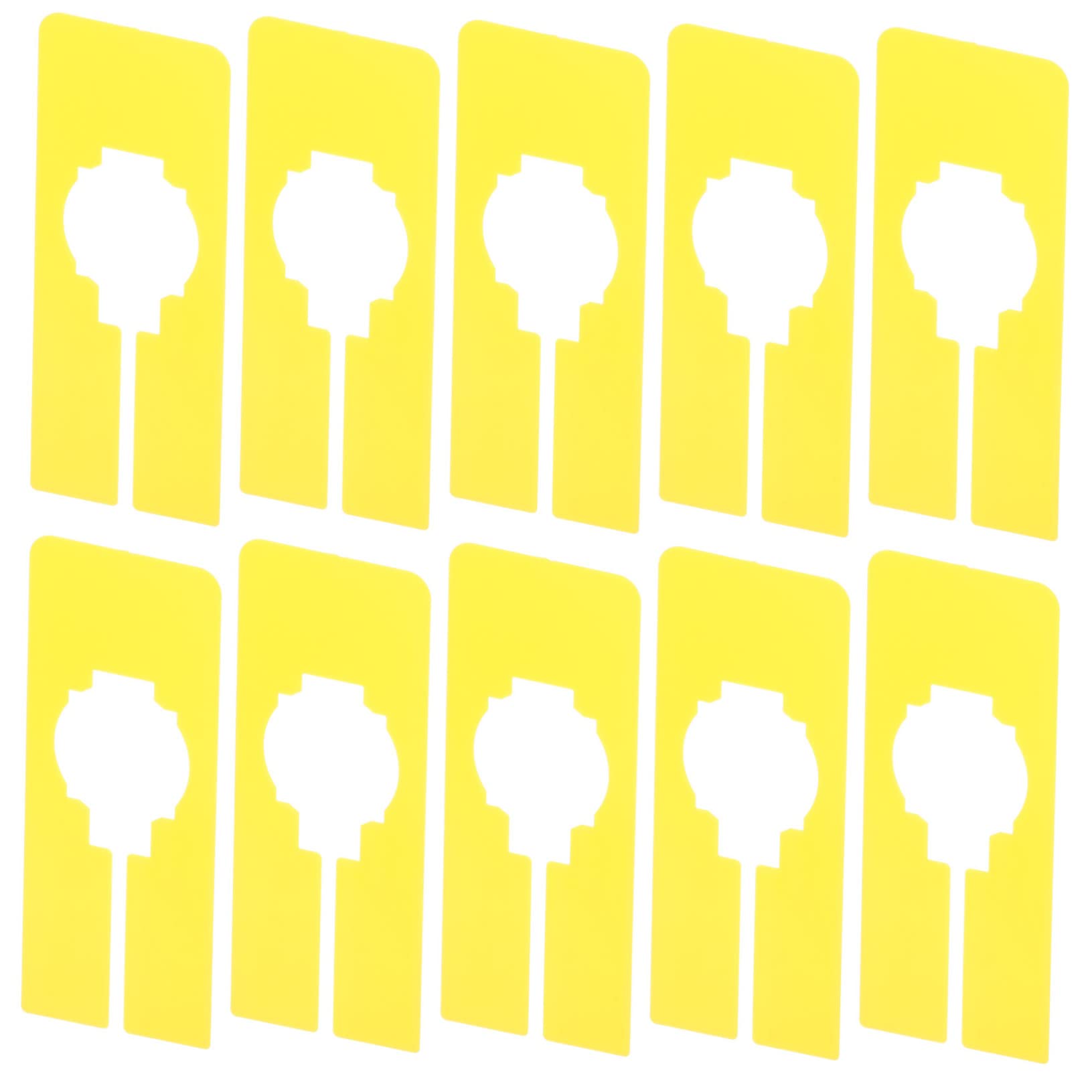 SEWOART 10 Pcs Closet Rack Dividers for Wardrobe Reusable Clothing Hanger Dividers for Sorting Sizes Organising Clothes Shelf Dividers for Neat Tidy Wardrobe Storage