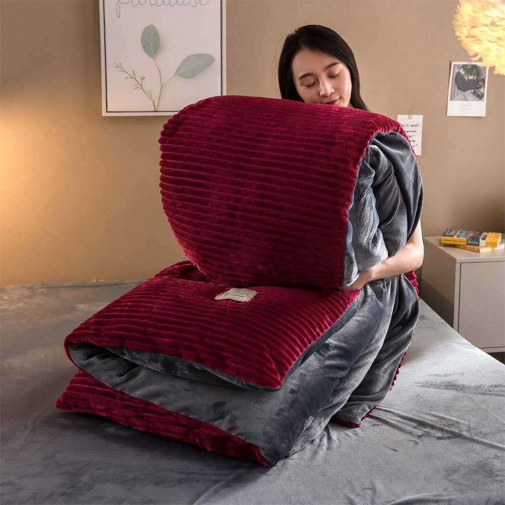 Soft Corduroy Quilt Cover Comfortable Warm Duvet Cover With Zipper Closure Winter Bedding Double Velvet Comforter Cover Blue 150x200cm 59x78 7 Duvets Covers Sets Home Kitchen