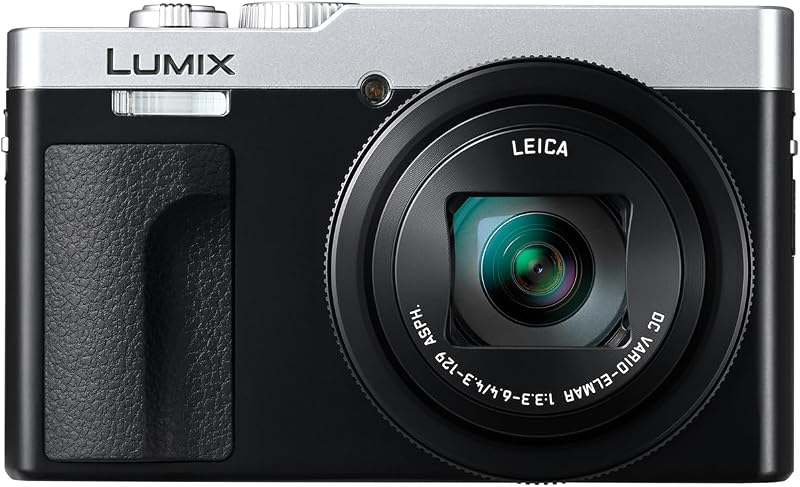 Câmara compacta LUMIX DC-TZ99E-S com zoom para viagens, objetiva Leica DC, zoom 30x, 20,3 MP, vídeo 4K 30p, monitor inclinável, Wi-Fi, Bluetooth, cor prateada