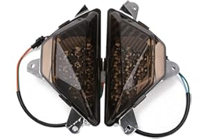 Topteng Motorcycle Front LED Turn Signal Light Lamp fits for KAWASAKI NINJA250 NINJA300 2013-2016, NINJA 400 2018-2021, NINJA 650 2018-2022, NINJA 1000 2017-2021, ZX-6R 2013-2021