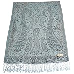 Bangong Design 2 Ply Reversible Shawl Scarf Wrap Stole Throw Pashmina CJ Apparel NEW