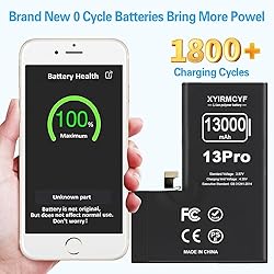 XYIRMCYF 13000mAh Super Capacity Battery Compatible