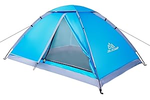 JELUCAMP 1/2/4/5/6 Person Dome Tents for Camping, Lightweight Portable Backpacking Tent, Small Easy Set Up Outdoor Waterproof Camping Hiking Tent for Adults