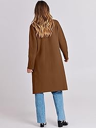 ANRABESS Long Cardigans for Women Lapel 2023 Fall