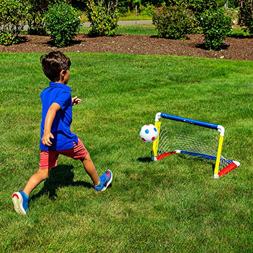Franklin Sports Kids Mini Soccer Goal Sets Backyard + Indoor Mini Net