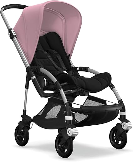 Amazon Bugaboo バガブー ビー 5 コンプリート 日本正規販売品 ソフトピンクサンキャノピー シャイニーブラックホイールキャップ ブラックグリップ シルバーシャーシ 0か月 2年保証 pm01 背面ベビーカー バギー ベビー マタニティ 通販