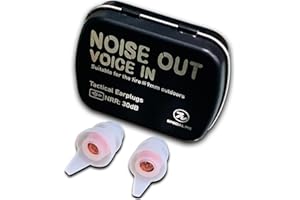 TACTIC STAR Shooting Earplugs for Pickup Sound, 30 dB NRR Hearing Protection - Silicone & Reusable Ear Plugs for Outdoor Shooting, Firing Range & Hunting, White