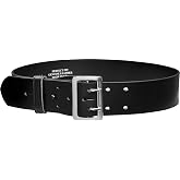 Perfect Fit Shield Wallets Sam Browne Economy Duty Belt, Unlined Leather | 2.25" Wide, Chrome Buckle, Made in USA. Belts