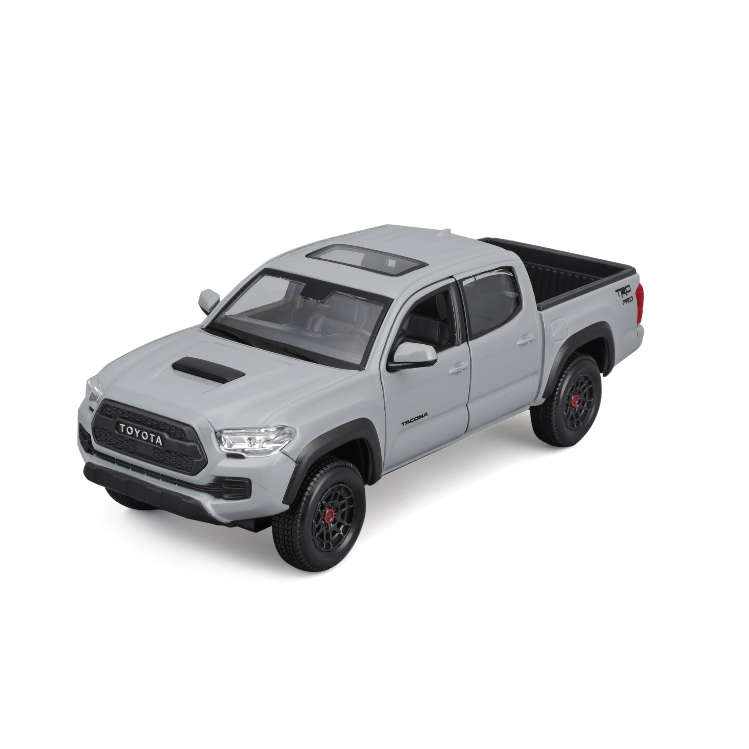 Maisto 2021 TOYOTA TACOMA Pick Up Truck- 1:27 Scale - Incredibly Detailed Die-Cast Replica Collectible Model Vehicle, Gray