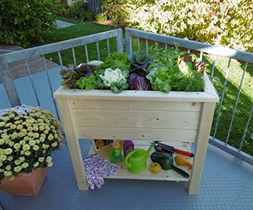 MyOwnGreen Bancal madera de abeto con montaje – Bancal hierbas ...