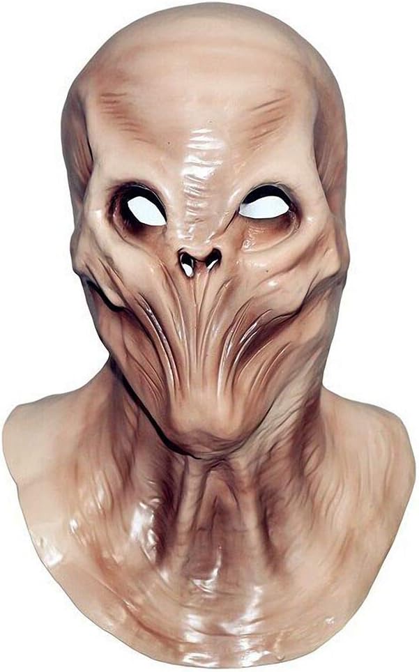 Alien Head Latex Mask Monster Disguise Face Mask Outer Space Creature Halloween Costume