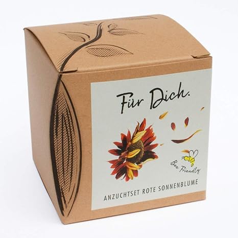 Geschenk-Anzuchtset'Für Dich' - Sonnenblume Abendrot