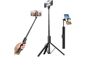 Vimose 59" Selfie Stick Tripod for iPhone with Remote & Mighty Phone Holder, Ultimate Minimalist Phone Tripod Stand for Trave