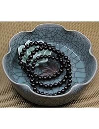 Amandastone - Pulsera elástica de gemas naturales semipreciosas de 0.236 in, unisex, 7.0 in