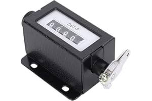 LIANGLIDE Mechanical 5 Digit Pull Count Counter Knob Resettable Black with Spring Hand Mechanical
