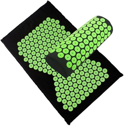 Amazon.com: Alfombrilla de acupuntura XISH, Pranamat Eco esterilla y almohada para aliviar el dolor de espalda, cuello y ciático, relajar los músculos, aliviar adecuado para el hogar/al aire libre/viajes: Sports \u0026 Outdoors