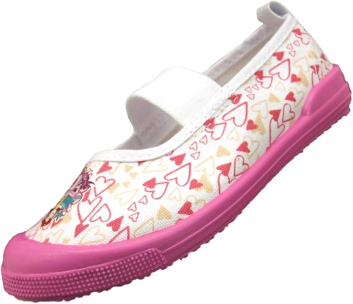 ディズニー Princess 7264 ピンク キャンバス バレエシューズ 上履き キッズ スクール 上履き Amazon