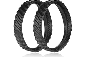 Jolaxy 2-Pack Tracks Replacement for Zodiac MX6 MX8 Elite Suction Pool Cleaners, R0526100 Heavy Duty Rubber Exact Wheel Belts (2 Pack)