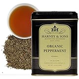 Harney & Sons Organic Peppermint Tea | 1.5 Oz Tin, Loose Leaf Tea